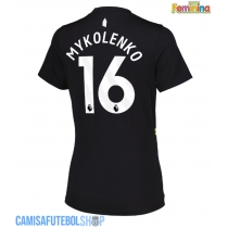 Camisa de time de futebol Everton Vitaliy Mykolenko #16 Replicas 3º Equipamento Feminina 2025-26 Manga Curta